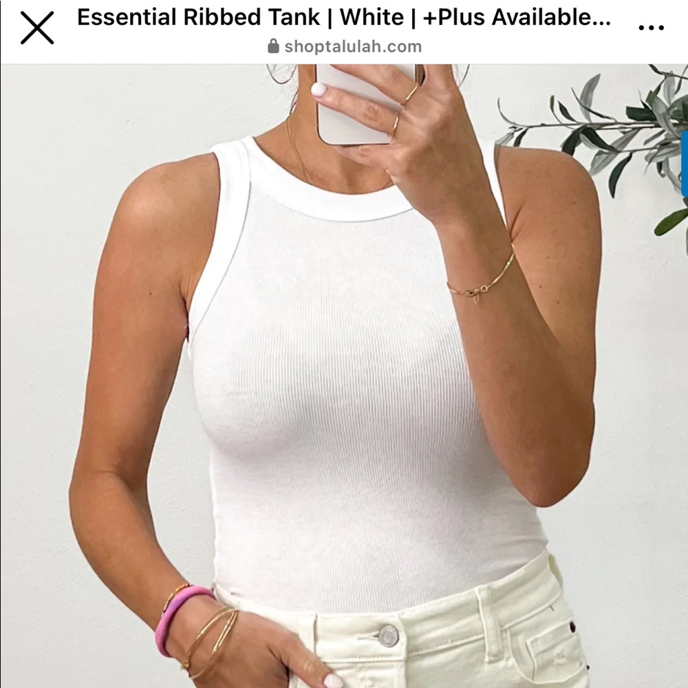 NWOT Talulah Essential Ribbed Tank